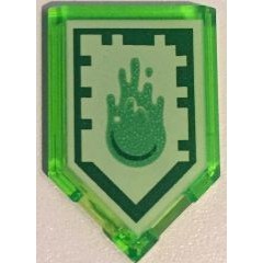 磚家 LEGO 樂高 未來騎士 能量盾牌 盾牌 五角盾牌 70315 Slime Blast 透明淺綠色 70363