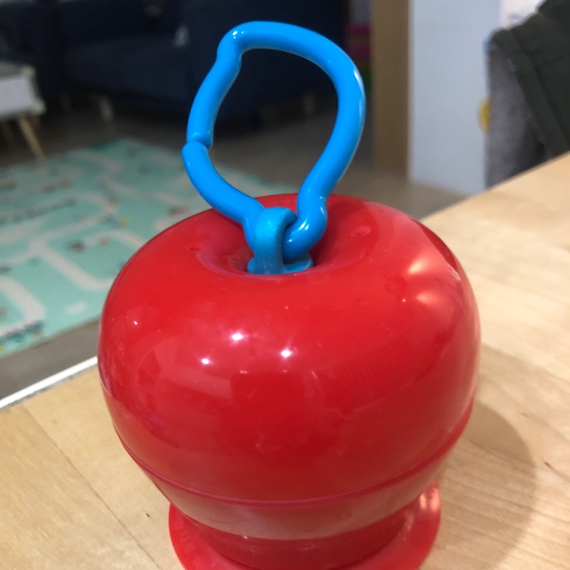 美國 Grapple 矽膠創意小物 三爪玩具俏吸盤-紅蘋果