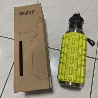經典二合一運動隨身型按摩滾筒寬口水壺 750ml 現貨一個