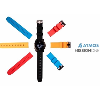 ATMOS MISSION ONE 潛水電腦錶 彩色錶帶(黑白紅橘藍) 台灣潛水