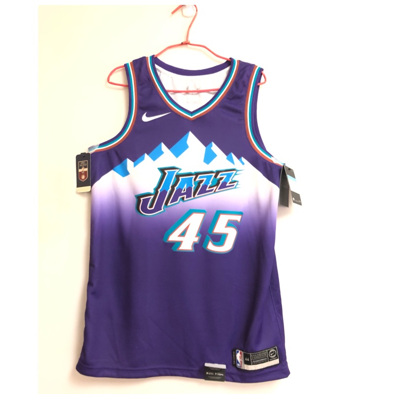 Nike Nba 猶他爵士隊donovan Mitchell 城市大冰山球衣城市版l米邱 蝦皮購物