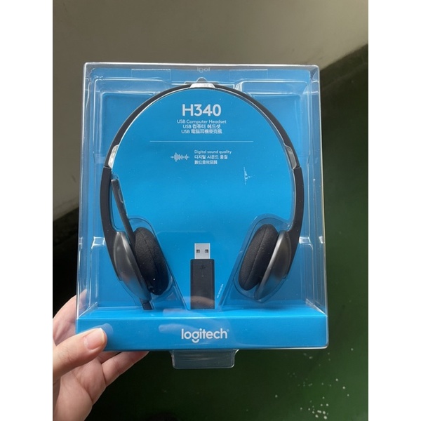 （全新）logitech電腦耳機麥克風H340
