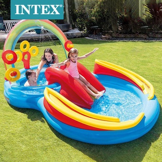 附球 補貨到 泳池 intex 大型 家庭 intex 海盗 大鱷魚 彩虹 糖果泳池 球池 溜滑梯