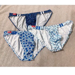 AK推酷 可看總表 限定超划算GX3 L~XXL日系籠目/龜甲花紋印花 雙槓細邊V形小三角 U凸立體囊袋男內褲