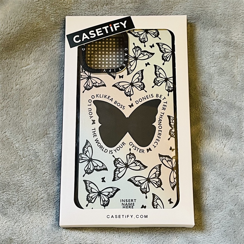 Casetify X 漸變蝴蝶保護殼矽膠靈感糖色設計 IPhone 13 Pro MAX 12 Pro MAX 11 P