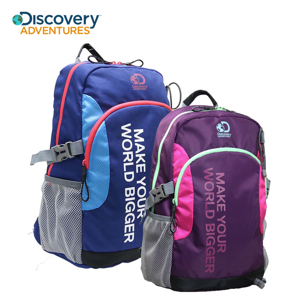 【Discovery Adventures】輕量休閒旅行電腦後背包-紫/藍 後背包 休閒後背包 背包 休閒系列
