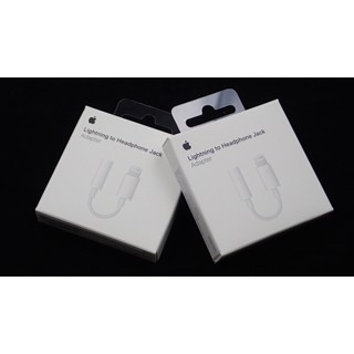 越原廠 Apple iPhone 7 8 X IX Lightning 對 3.5 mm A1749 耳機插孔轉接器盒裝