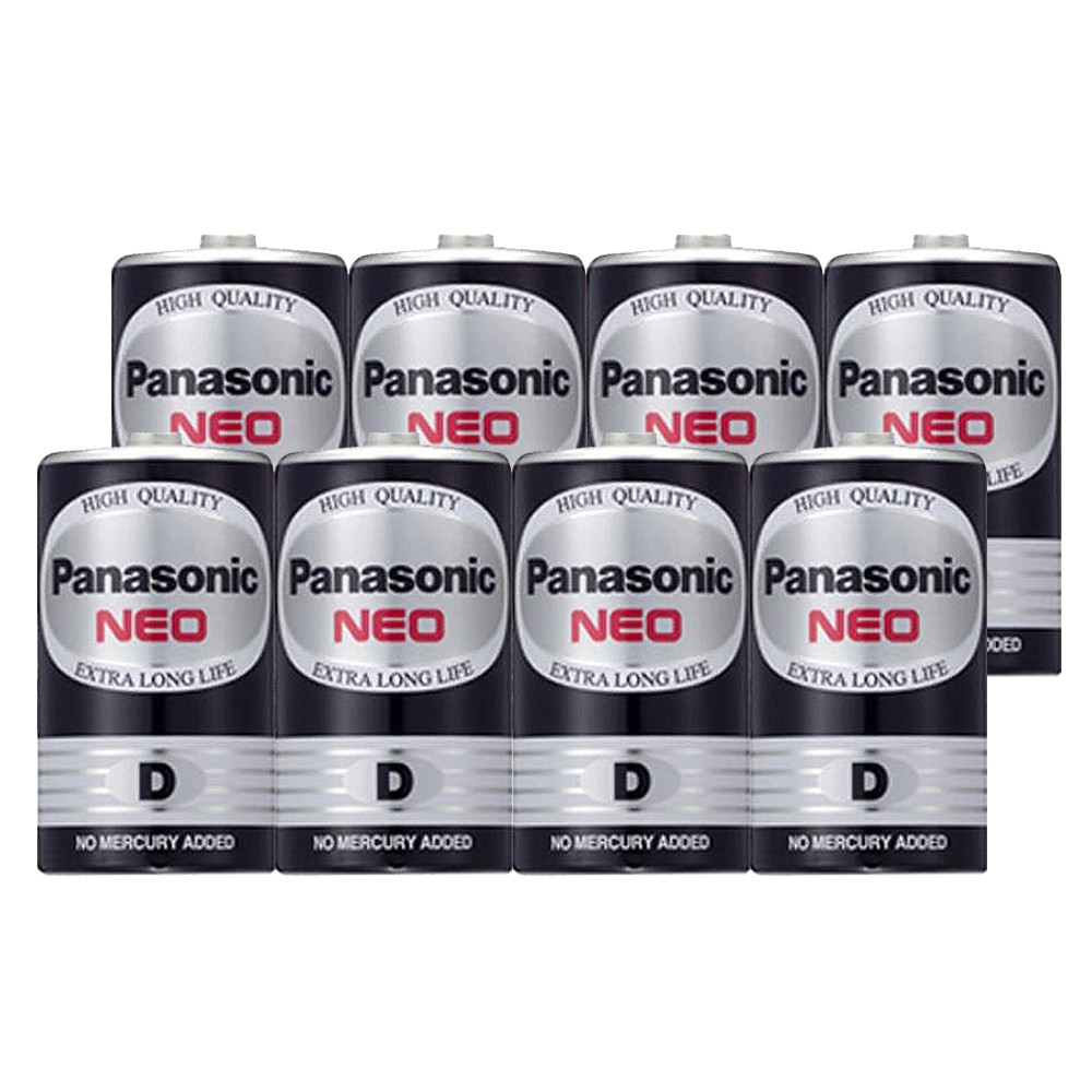 【國際牌Panasonic】碳鋅1號D電池8入裝(R20NNT/1.5V黑錳電池/乾電池/公司貨) 現貨 廠商直送