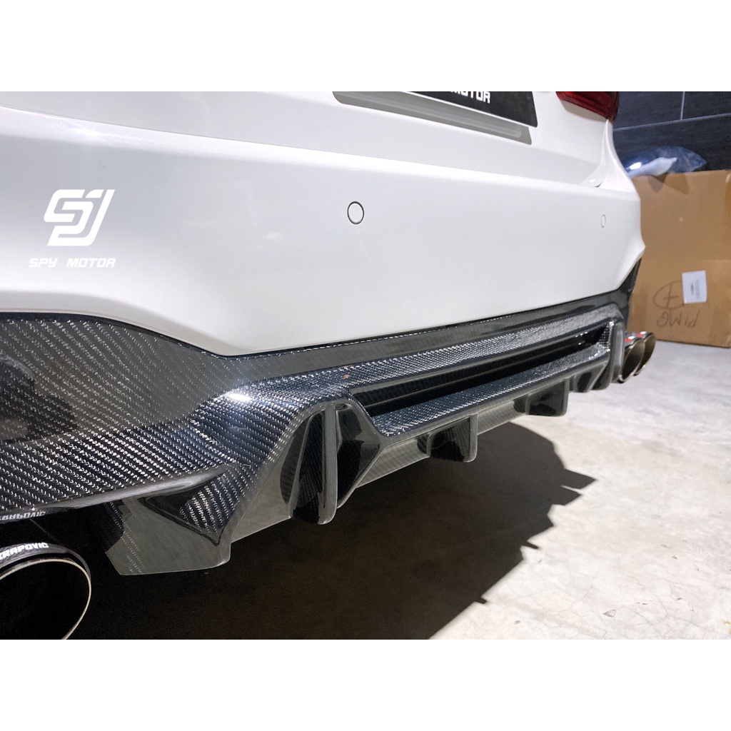 【SPY MOTOR】BMW G30 520 530 540 M版適用 碳纖維競技版後下巴