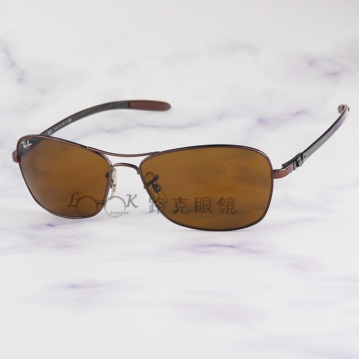 【LOOK路克眼鏡】RayBan 雷朋 太陽眼鏡 古銅色 碳纖維 RB8302 014