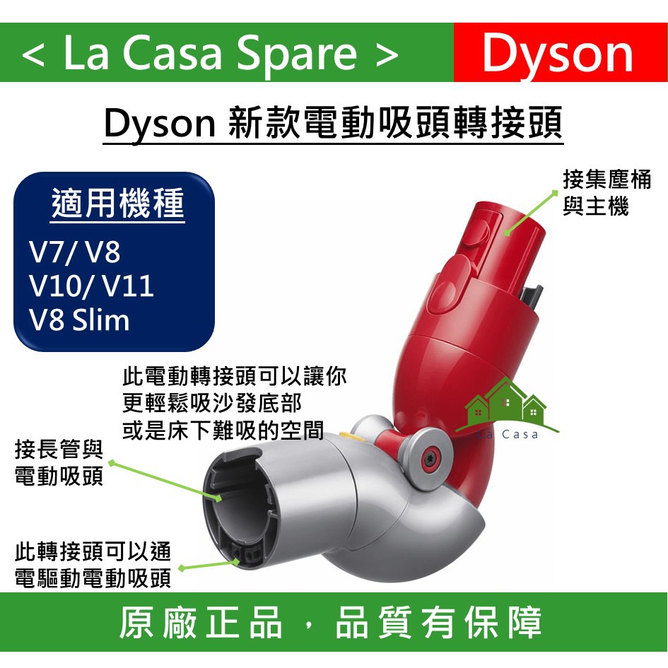 My Dyson 電動轉接頭 V7 V8 V10 V11 Slim 專用低處地板轉接頭。可拿來吸沙發底部或是床下。