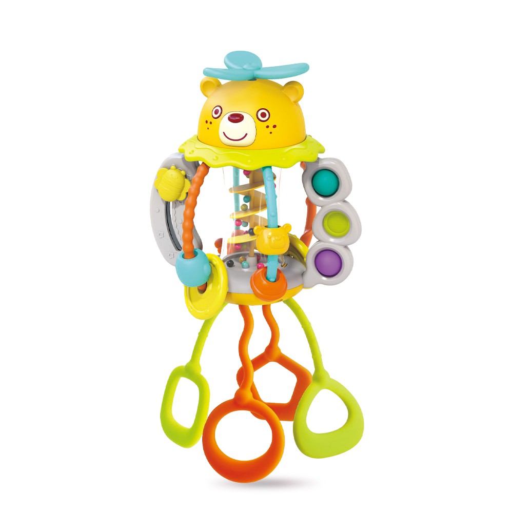 HolaLand歡樂島 小熊忙碌手抓球拉拉樂  匯樂感統益智玩具 現貨 廠商直送