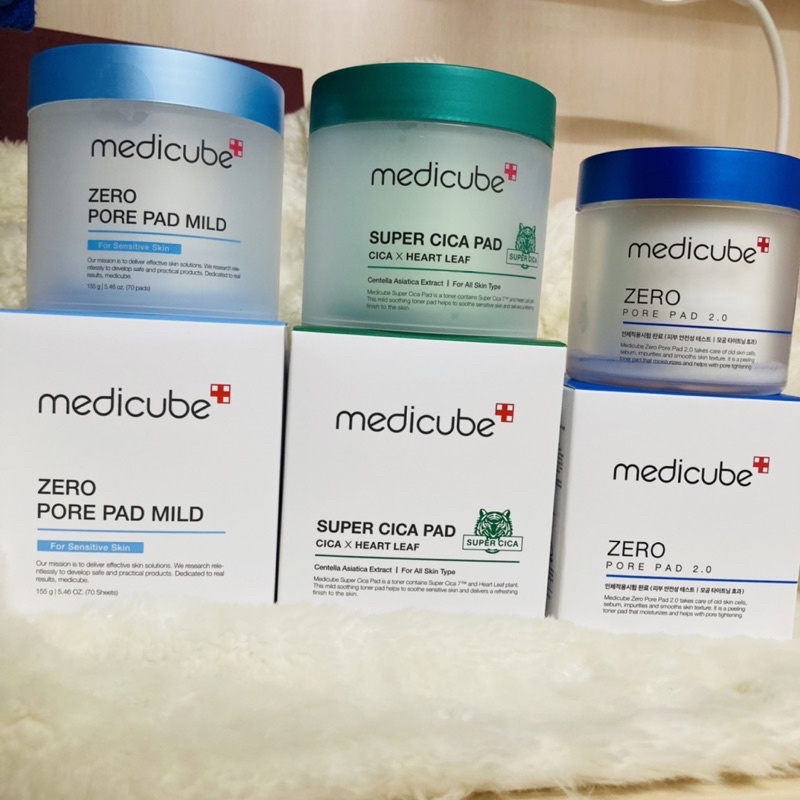 ❤️ 現貨 Medicube 公司正貨 ZERO毛孔爽膚棉 2.0 溫和版 積雪草修護爽敷棉 70片入 有中文標示