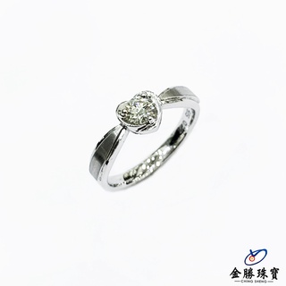 【金勝珠寶】 K金戒指｜固定式8.5號 20分鑽石 八心八箭 堅定 精緻 優雅 含金量