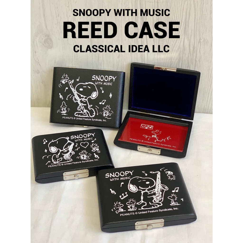 【古點子樂器】日本限量史努比竹片盒SNOOPY Reed case5枚裝 豎笛 中音薩克 次中音薩克 低音豎笛 竹片盒