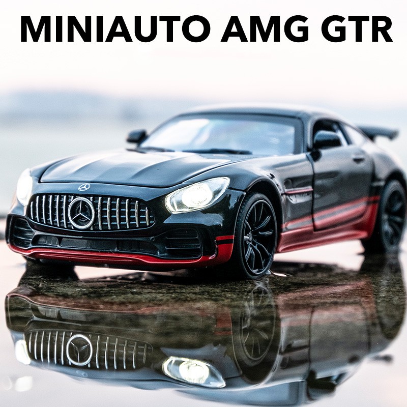 1:32奔馳amg GTR跑車模型合金壓鑄玩具車