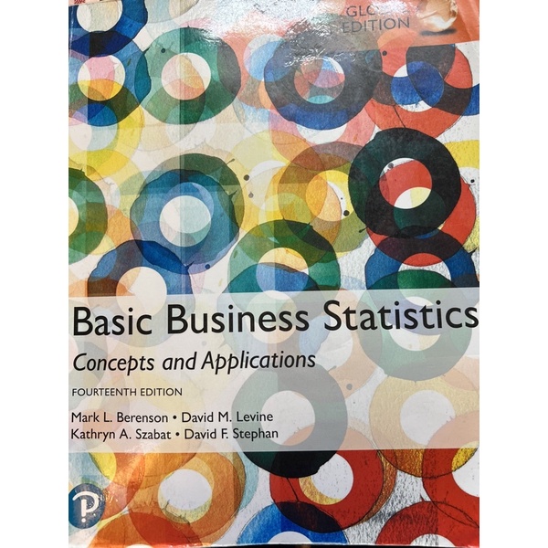 ⚠️限goodnote電子書/ Basic Business statistics 統計學14版 zip pdf