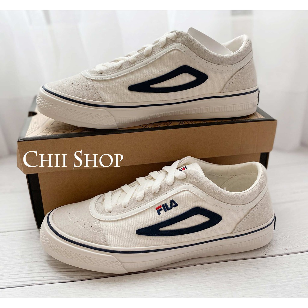 【CHII】特賣［23/24cm］韓國 Fila Classic Boarder OG 藍白 帆布鞋