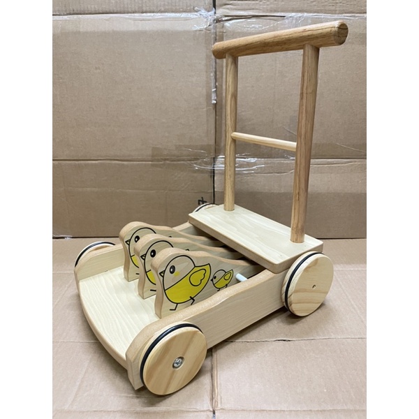 現貨~台灣製造 寶寶學步車  原木 小雞圖案 學步階段 學步車