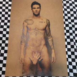 『老番顛』 Maroon5 魔力紅 亞當 Adam Levine 搖滾樂團 海報 牛皮紙海報 背景裝飾 居家 店面裝飾