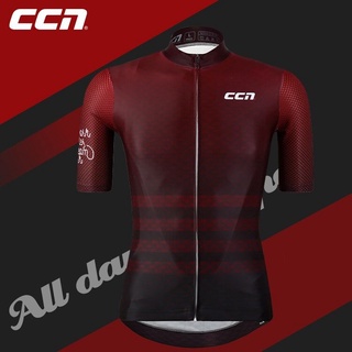 Ccn Powerband 短袖騎行球衣菠蘿面料自行車衣服男士夏季山地自行車騎行上衣速乾