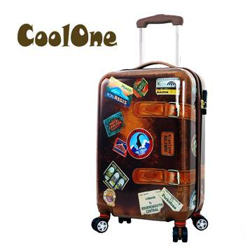 全新 Coolone 仿復古20吋 ABS行李箱 仿古咖啡色 行李箱 拉桿箱 硬殼旅行箱 登機箱 旅行箱