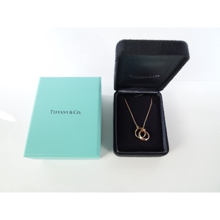 [卡貝拉精品交流] TIFFANY & CO. 蒂芬尼 Atlas 18k玫瑰金項鍊 X無鏤空 互鎖鍊墜 專櫃正品