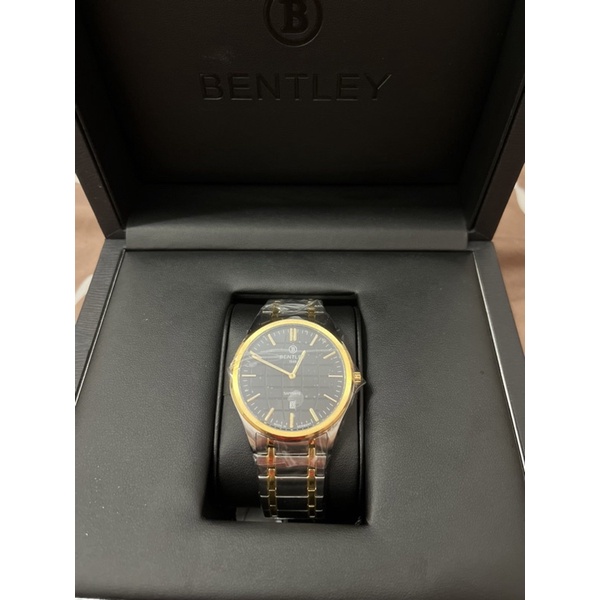 BENTLEY 賓利-網狀半金鋼錶帶