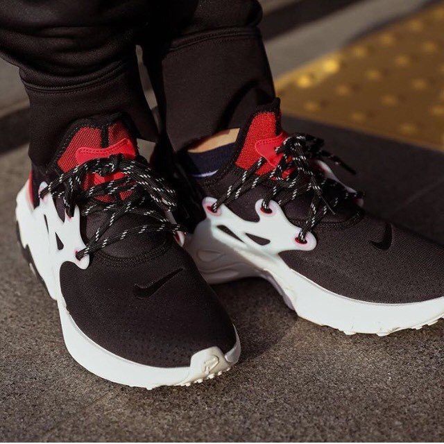  NIKE REACT PRESTO BRED 黑紅 慢跑 男 襪套 復古 AV2605-002