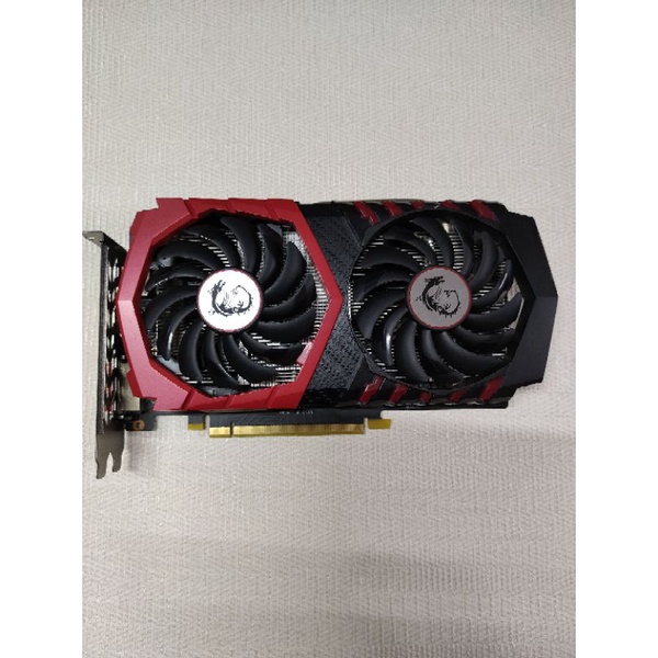 微星紅龍 GTX1050TI 4G 雙風扇 已燒機測試良好