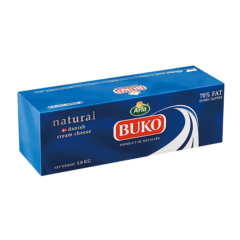 【營業用請洽詢】丹麥Arla Buko鮮奶油乾酪-1.8KG