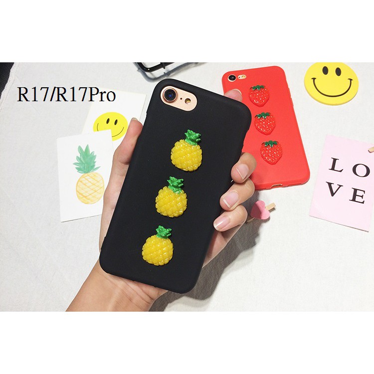 三個水果 OPPO R17/R17Pro/AX5(A5)/AX7手機套 手機殼 軟套