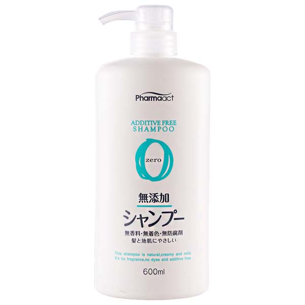 日本 熊野油脂 Pharmaact 無添加洗髮精 600ml《日藥本舖》