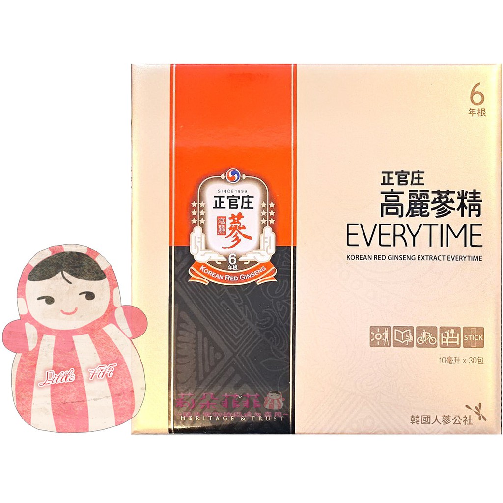 【正官庄】高麗蔘精 6年根 10ml*30入裝 附提袋 EVERYTIME高麗參精