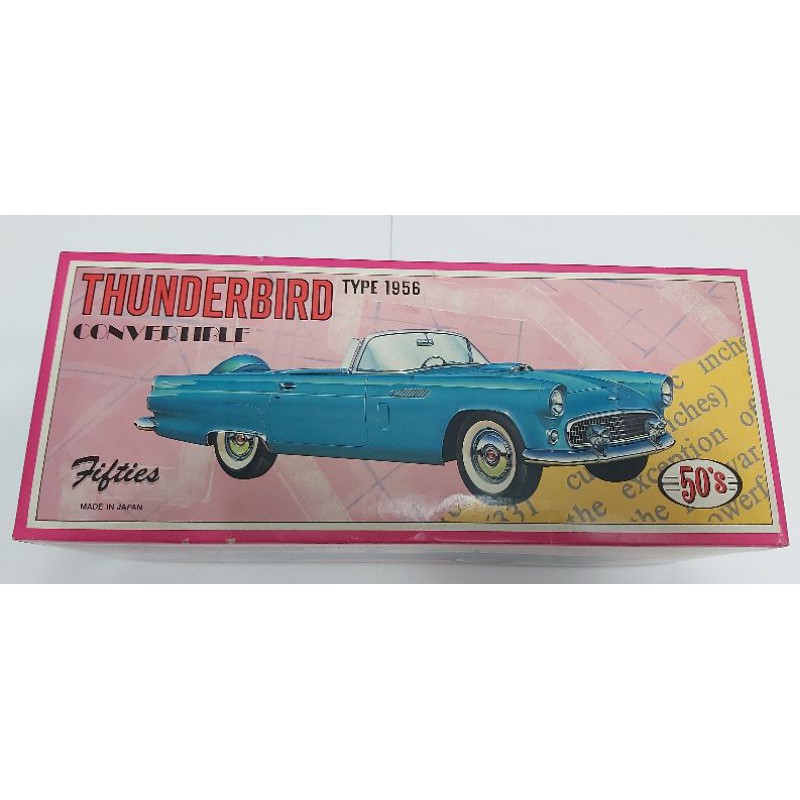 日本製50年代雪佛蘭thunderbird 粉紅鐵皮車 蝦皮購物