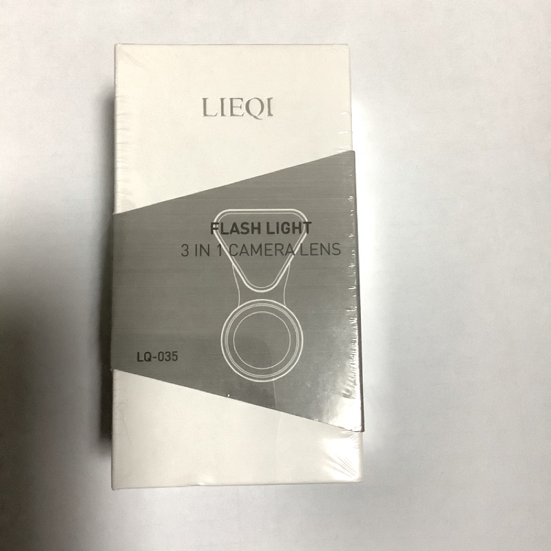 LIEQI LQ-035P 手機鏡頭 廣角鏡頭 微距鏡頭 補光燈 自拍神器 銀色 全新未拆