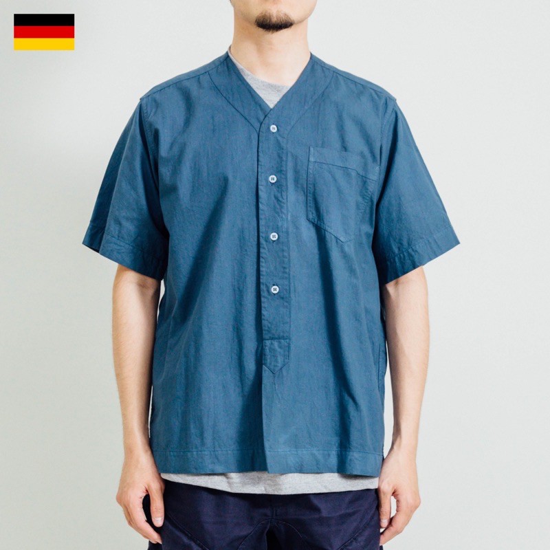 德軍公發 短袖套頭式襯衫．改 Remade German Army Sleep Shirt 睡衣 類 棒球衫