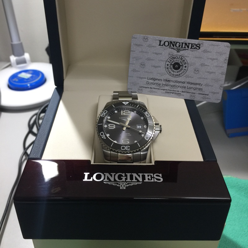 LONGINES 新款灰浪琴深海征服者陶瓷機械錶 43mm