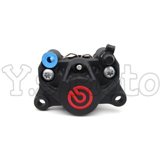 Y.S BREMBO 基本對二大螃蟹(黑底紅字)卡鉗 大LOGO