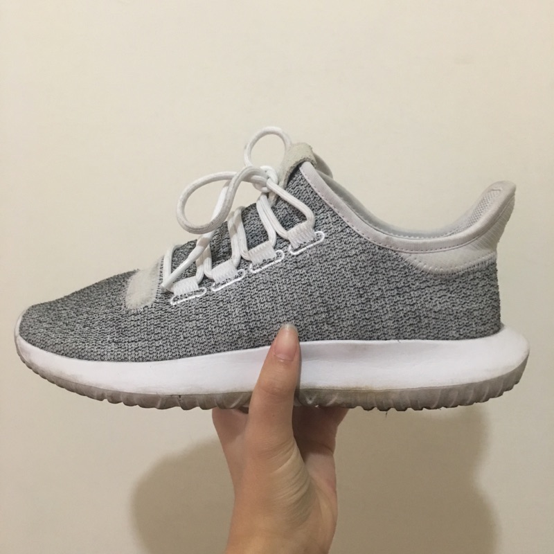 Adidas tubular shadow 白灰 小350