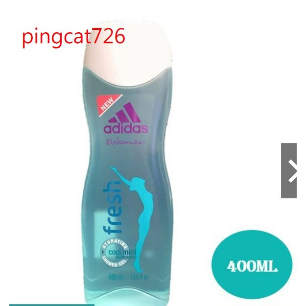 pingcat726# Adidas 女士 沐浴乳( Fresh 清新款) 400ml