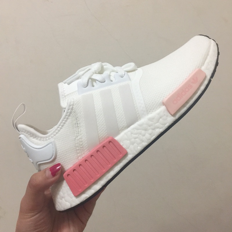 粉色NMD R1-adidas 白色+乾燥玫瑰粉色NMD 經典款 BY9952