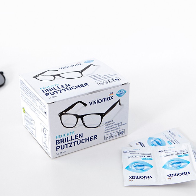 【現貨】德國 DM VISIOMAX 多功能鏡面擦拭紙 52片 拋棄式 眼鏡布 擦拭布 拭鏡布 清潔布