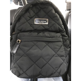 推薦!🎈全新正品現貨-美國🇺🇸經典款Marc Jacobs / MJ超級美小香風輕巧大容量菱格紋空氣感後揹包(可A4)