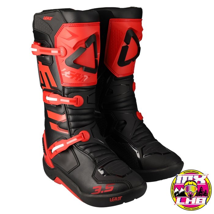 𝕸滑胎實驗室𝖃 Leatt® 3.5 Boots Red 車靴 越野靴 防摔 越野 滑胎 林道