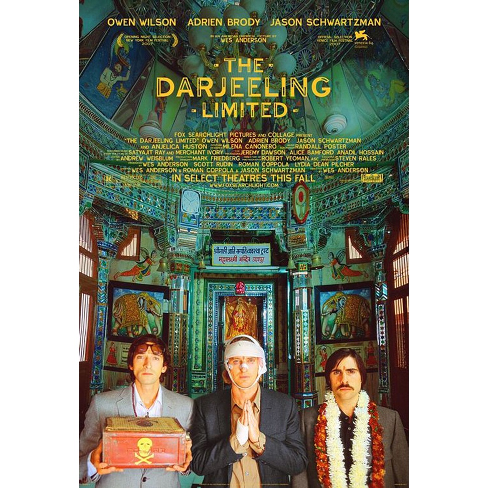【原版海報】大吉嶺有限公司 The Darjeeling Limited (2007) 美版雙面 27x40吋 電影收藏