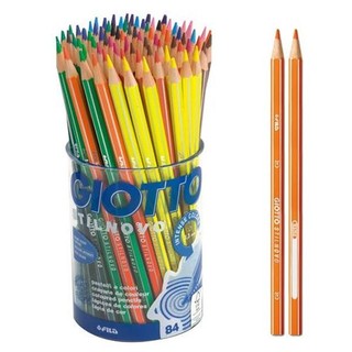 【義大利 GIOTTO】STILNOVO 學用六角彩色鉛筆(84支)附筆筒