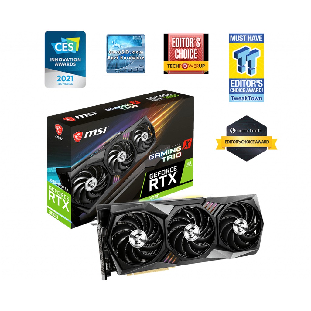 全新未使用 MSI RTX3080 Gaming X Trio 現貨不用等 快速出貨