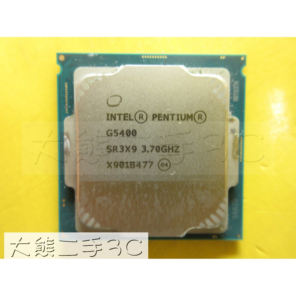 【大熊二手3C】CPU-1151 Pentium G5400 3.7G 3M 8GTs SR3X9-2C4T