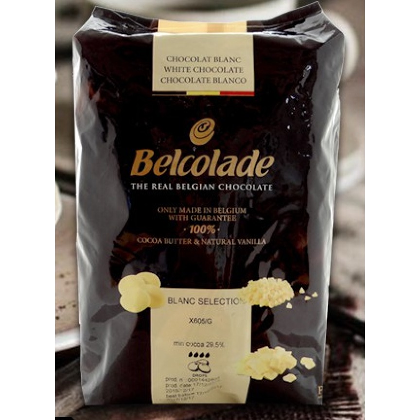 【熊愛趣烘焙材料】比利時貝可拉 安司特調溫白巧克力粒31%  分裝200g/500g